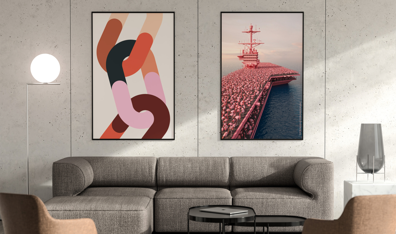 Artwork of Larssen & Amaral and Chris Labrooy for CommUNITY exhibition at San Francisco Design Week 2019